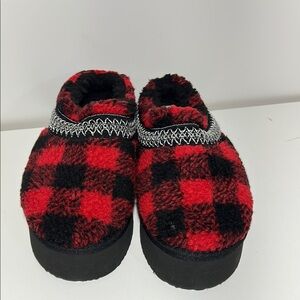 Simply Southern Red and Black Plaid Women's Shoes